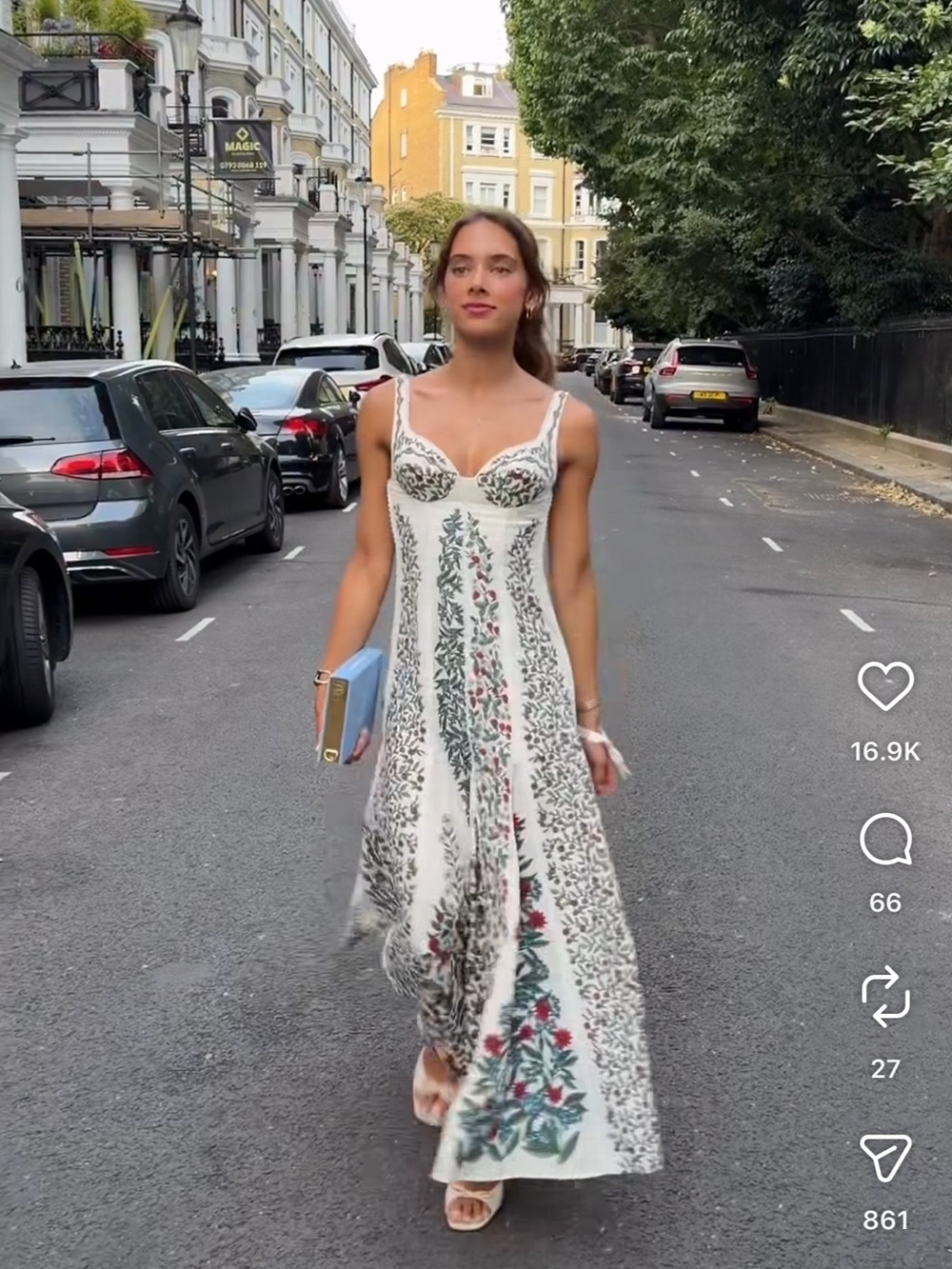 FARM Rio White Floral Panel Maxi Dress - Picture 15 of 16